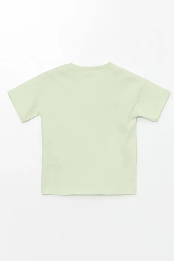 Mickey & Donald Printed Half Sleeve T-Shirt for Boys – Mint Green – view 2