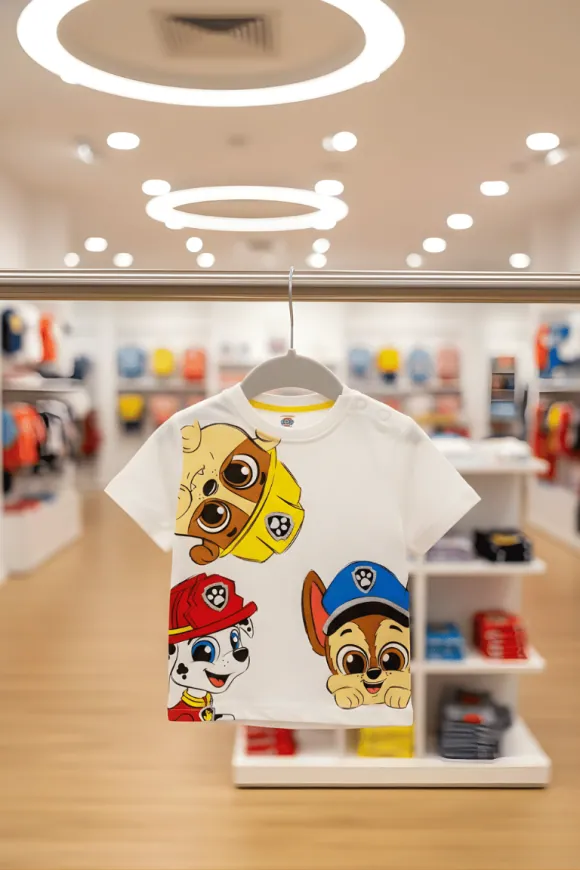 Pup Power Baby T-Shirt – White Half Sleeve