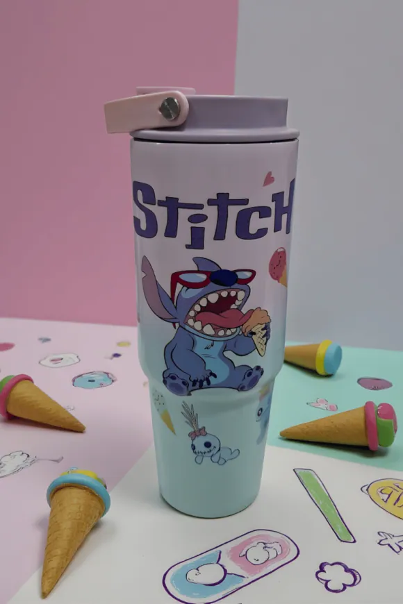 Stitch Sipper Bottle for Kids – Tumbler Design