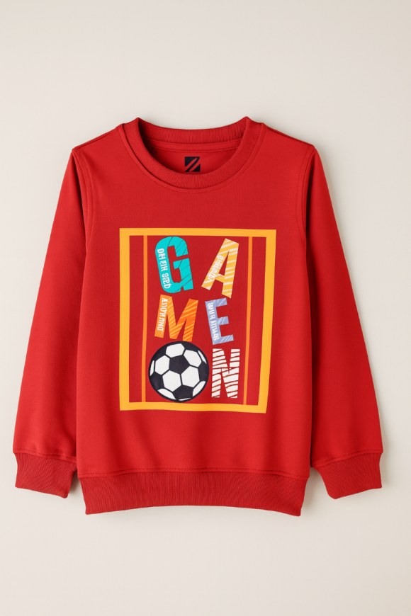 Game On Backprint Sweatshirt for Boys