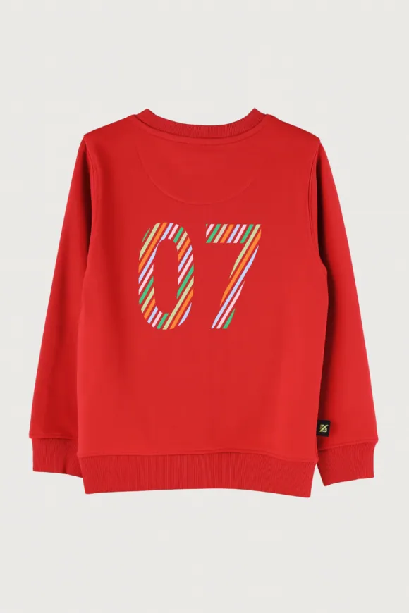 Game On Football Sweatshirt for Boys – Red – view 2