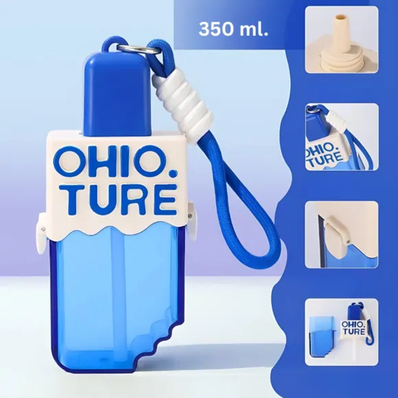 OHIO TRUE Popsicle Water Bottle for Kids – 350 ml – view 2