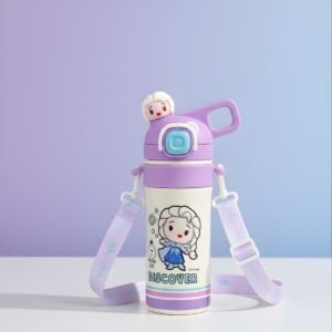 Disney Frozen Princess 600ml Insulated Kids Sipper Bottle with Strap